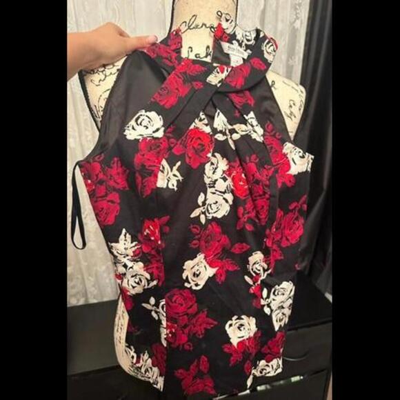 White House Black Market Tops - White House Black Market Floral Halter Top